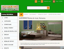 Tablet Screenshot of escorialmobila.ro